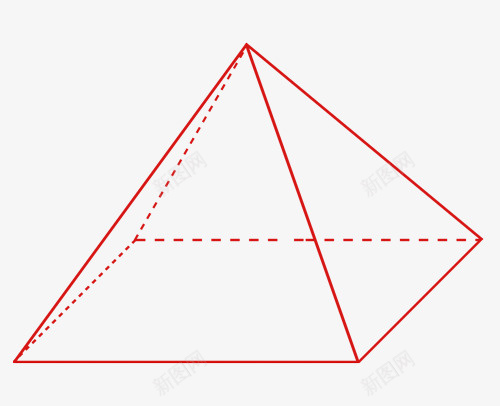 正四棱锥的图形png免抠素材_88icon https://88icon.com 四棱锥 正四棱锥 棱锥 立体几何 数学