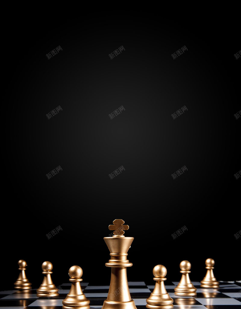 创意简约风格企业文化策略户外海报psd设计背景_88icon https://88icon.com 企业文化 决策 布局 策略 象棋 下棋 企业形象 企业标语 黑色背景