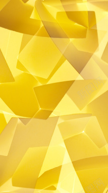 金色几何立体H5背景背景