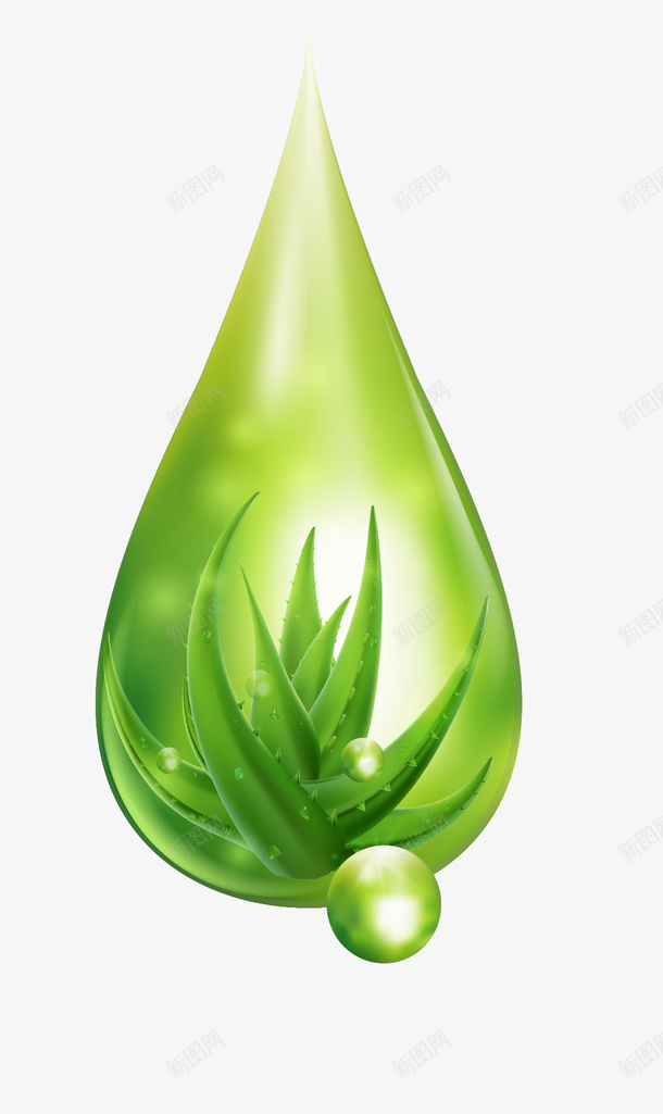 创意合成水滴效果绿色植物png免抠素材_88icon https://88icon.com 创意 合成 水滴 效果 绿色植物