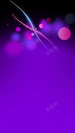 浪漫月球动感浪漫的紫色H5背景高清图片