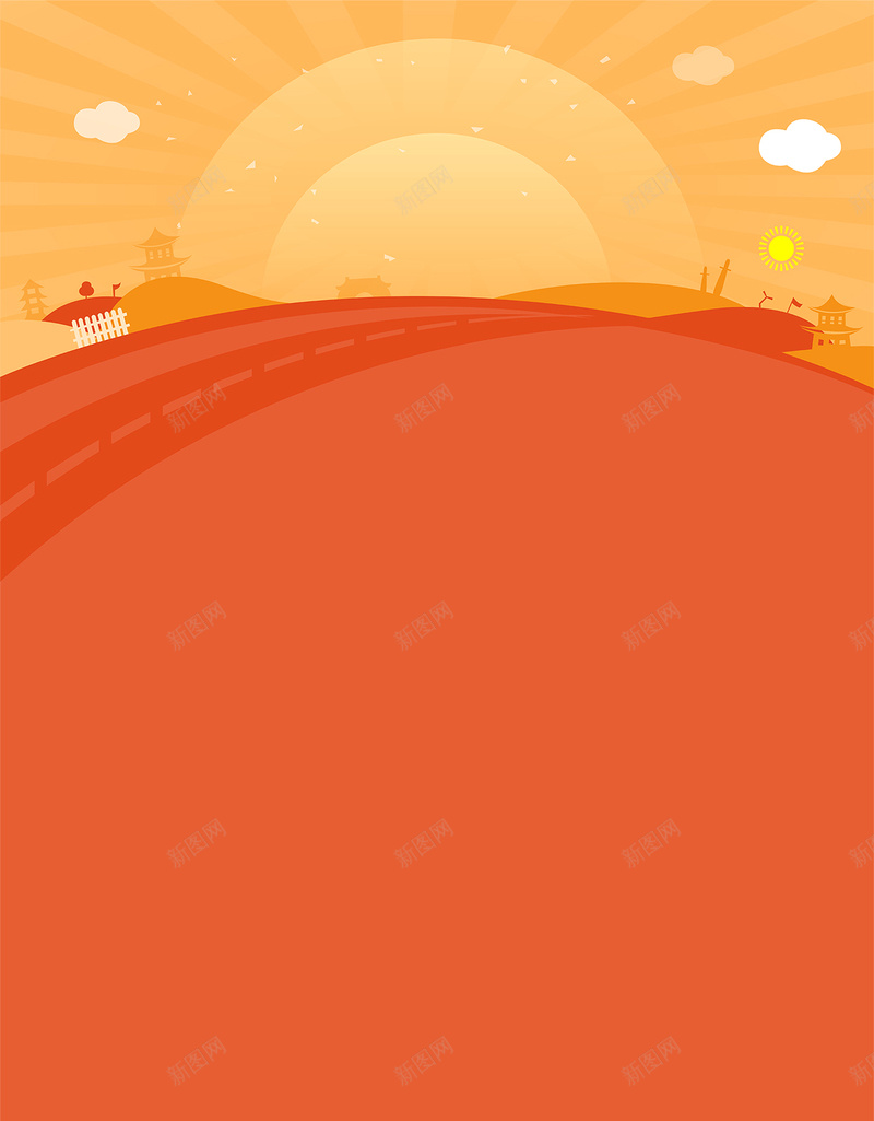 橙色扁平H5背景jpg设计背景_88icon https://88icon.com 橙色 扁平 几何 炫酷 山坡 H5背景 H5 h5 渐变