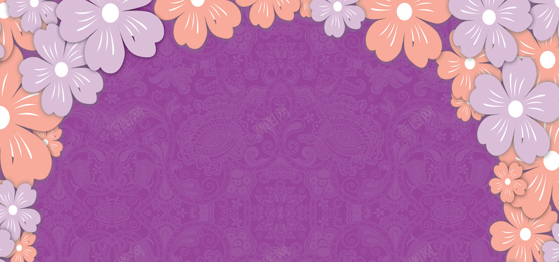 紫色婚庆背景背景