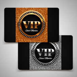 尊贵卡片设计金色VIP会员卡背景素材高清图片