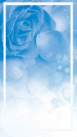 温和洗面奶温和亲肤洗面奶促销花朵水珠H5背景素材高清图片