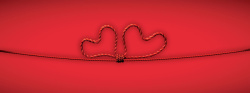 红色心连心创意爱情背景高清图片