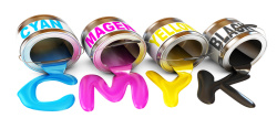 CMYK颜料CMYK油漆桶创意广告海报高清图片