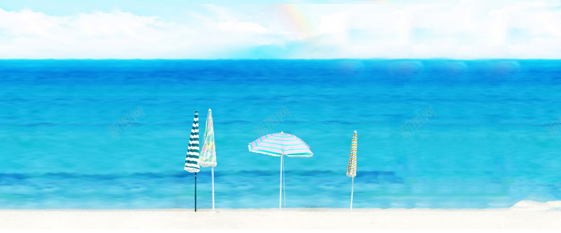 夏至海边背景Bannerpsd设计背景_88icon https://88icon.com 夏至 夏季 海边 节气 时光 夏至背景 蓝色 夏天来了夏至的海边 伞 开心 高兴
