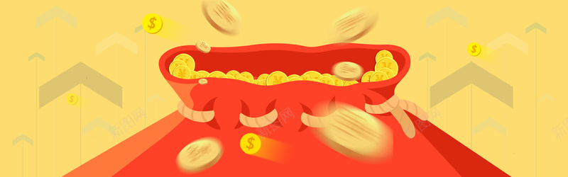 理财红包海报banner背景psd设计背景_88icon https://88icon.com 扁平 理财 箭头 网站 金融 人物 背景 banner 反射线 金币飞溅 红包 海报banner 渐