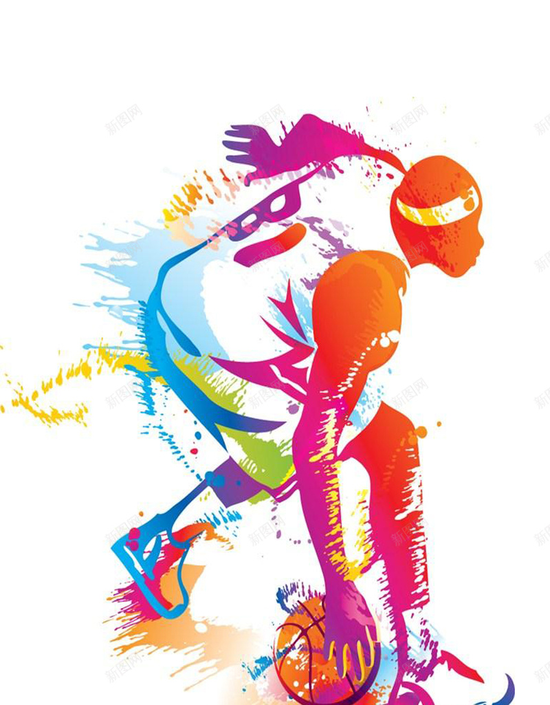 绚彩篮球动动员人物背景psd设计背景_88icon https://88icon.com 体育 运动宣传海报 体育项目 水墨画 篮球 运动员 运动会 体育海报 卡通 童趣 手绘