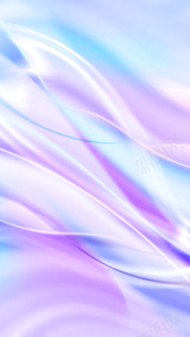 蓝色紫色绸带梦幻H5背景背景