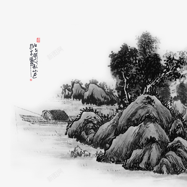 清明节水墨风山水画背景psd免抠素材_88icon https://88icon.com 清明节水墨风山水画 水墨风 山水 水墨山水画 清明节海报 清明节日 清明节踏青 150DPI