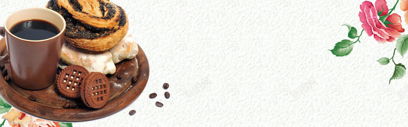 美食下午茶简约banner海报背景jpg设计背景_88icon https://88icon.com 矢量花卉 美食素材 花朵素材 下午茶 蝴蝶 电信 饼干 花茶 咖啡素材 咖啡豆 蝴蝶饼素材 花瓣 矢