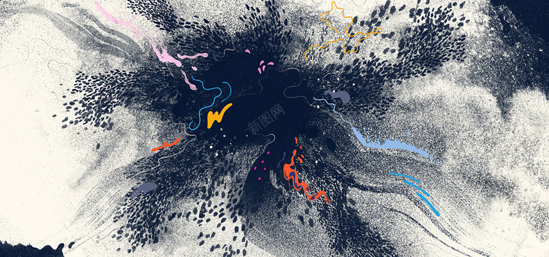 彩色涂鸦背景banner装饰jpg设计背景_88icon https://88icon.com 喷洒 彩色 涂鸦 渐变 渲染 背景banner装饰 海报banner