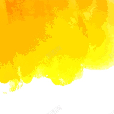 黄色水彩肌理海报背景背景