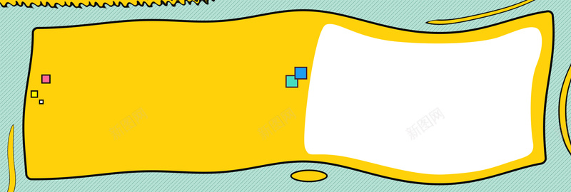 蓝色黄色卡通方框手绘框促销bannerjpg设计背景_88icon https://88icon.com 卡通 手绘 方框 蓝色 黄色 框 电商 banne