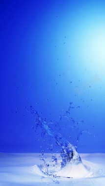 蓝色水滴H5背景背景