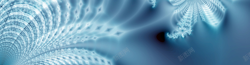抽象艺术韩流绚丽闪亮水晶浪漫蓝色科技背景