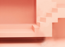 暖色系楼梯暖色系投影阶梯场景背景高清图片