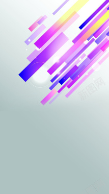 紫色科技线H5背景素材背景