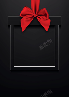 黑色简约情人节红色蝴蝶节礼盒背景背景