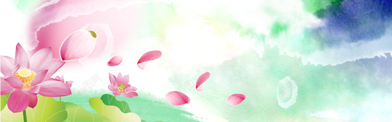 粉色花瓣梦幻彩色banner背景jpg设计背景_88icon https://88icon.com 粉色花瓣 文艺 梦幻 浪漫 花瓣 小清新 简约 花 花朵 素材 广告 设计 背景 荷花 渲染 渐变