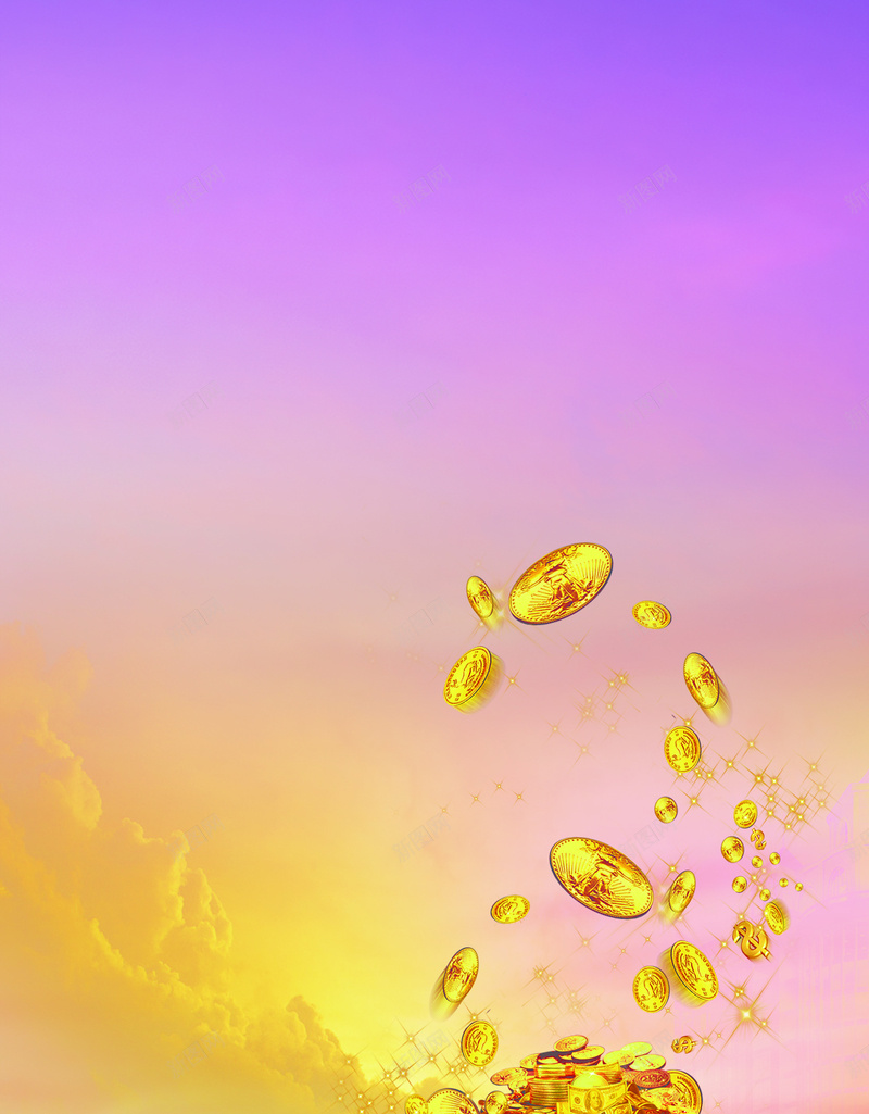 金融H5背景psd设计背景_88icon https://88icon.com 金融 金色 金币 炫酷 城市 商务 H5背景 H5 h5 科技 科幻