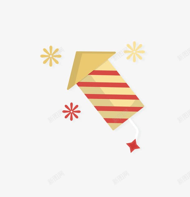 卡通新年庆祝鞭炮png免抠素材_88icon https://88icon.com 庆祝 2018狗年 扁平化 鞭炮 标签 矢量图案