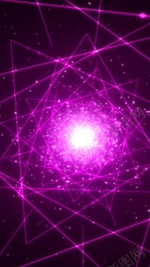炫彩舞动的紫色激光线H5背景背景
