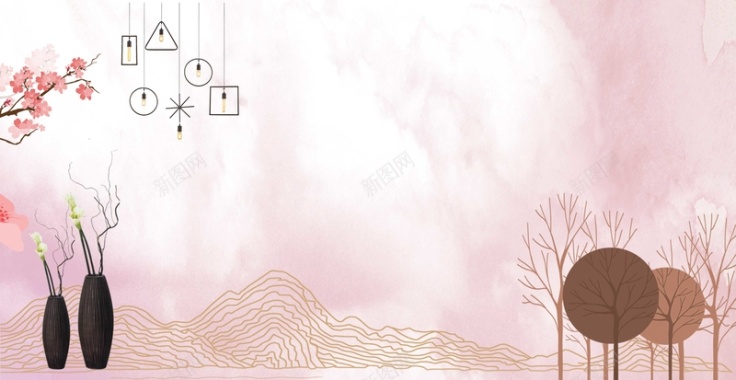 简约家居装修装饰背景