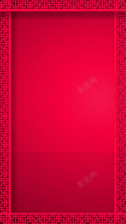 中国式风格中国式风格边框H5背景高清图片
