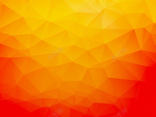 几何多边形橙色渐变图背景
