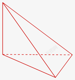 三棱锥憋臑三棱锥高清图片