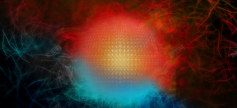 渐变红蓝光背景jpg设计背景_88icon https://88icon.com 渐变 红 蓝光 发散 线条 海报banner 扁平 几何