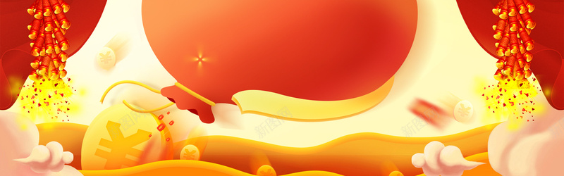 新年扁平红色海报banner背景psd设计背景_88icon https://88icon.com 新年 春节 年货 鸡年 红包 喜庆 扁平 红色 海报 banner 庆祝 2017 狂欢 灯笼 背景