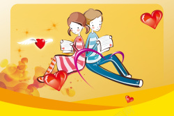 甜甜蜜蜜情人节甜甜蜜蜜情人节海报背景素材高清图片