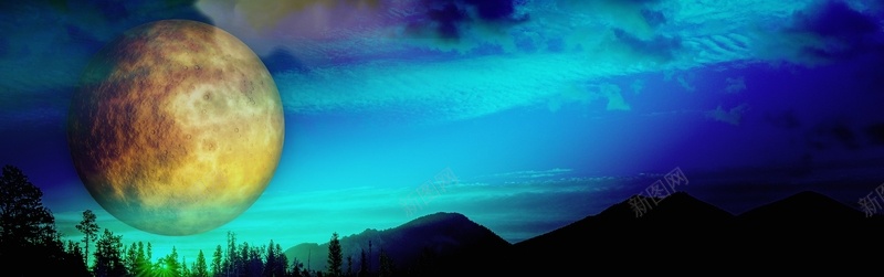 魔幻天空背景