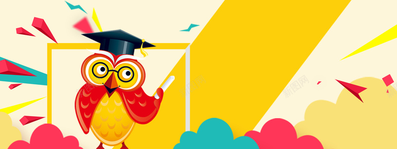 色块清新儿童教育培训机构海报bannerpsd设计背景_88icon https://88icon.com 黄色 鹦鹉 毕业 色块 清新 少儿 儿童 教育 培训 辅导 机构 海报 背景 开心