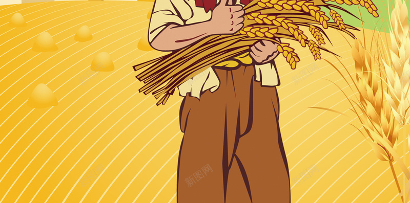 蓝天白云农民丰收小麦H5背景素材psd设计背景_88icon https://88icon.com 蓝天白云 农作物 丰收 季节 秋季 农民伯伯 夏天 天气炎热 打谷子 小麦丰收 H5背景素材