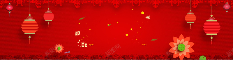 春节过新年庆祝海报banner背景