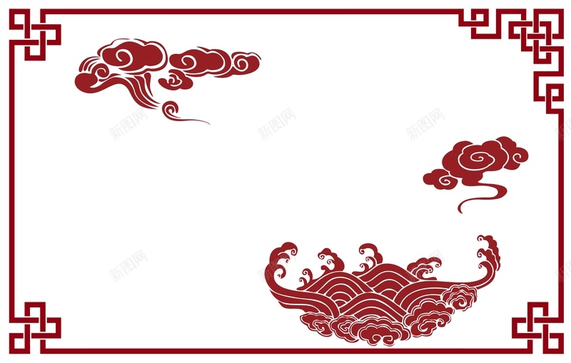 矢量中国风古风边框祥云背景素材jpg设计背景_88icon https://88icon.com 矢量 中国风 古风 古典 边框 祥云 海水纹 春节 节日 海报 背景