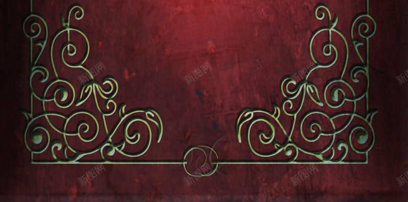 复古红色底纹金色边框H5背景素材jpg设计背景_88icon https://88icon.com 复古边框 边框金色 金色边框 复古 红色 H5背景 复古底纹 其他