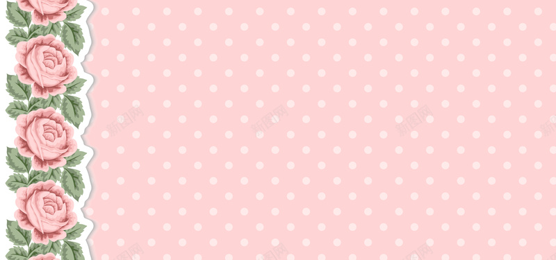 玫瑰情人节纹理粉色banner背景背景