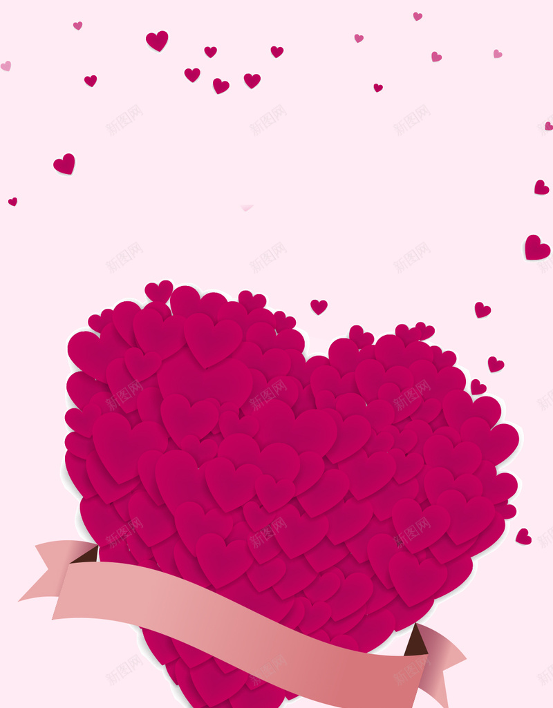粉色情人节丝带爱心PSD分层H5背景素材psd设计背景_88icon https://88icon.com 情人节背景 情人节 桃心 浪漫 粉色 情人节H5背景 心形背景 丝带 爱心 爱心丝带 梦幻