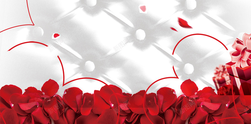 红色浪漫情人节玫瑰花瓣H5背景psd设计背景_88icon https://88icon.com 红色背景 情人节 玫瑰花 浪漫 花瓣 心形 桃心 礼物 礼盒 H5 背景素材 红色玫瑰