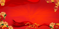 光束花火红盛景海报背景素材高清图片