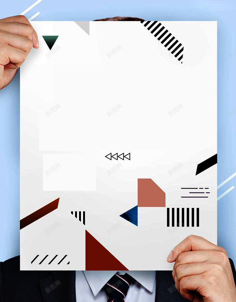 三角几何简约边框平面广告jpg设计背景_88icon https://88icon.com 三角几何 几何图案 平面广告 简约边框 边框 科技感 商务人士 蓝色背景