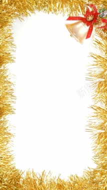 圣诞铃铛狂欢边框背景背景