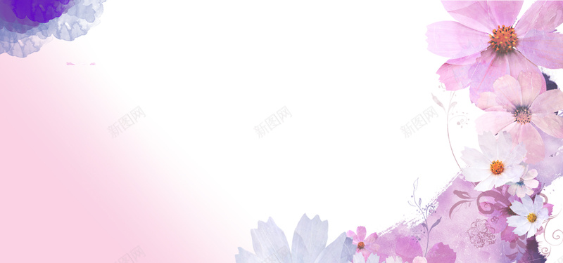 花朵花瓣唯美背景psd设计背景_88icon https://88icon.com 唯美 粉色 紫色 花朵 花瓣 包装设计 宣传 Banner 背景