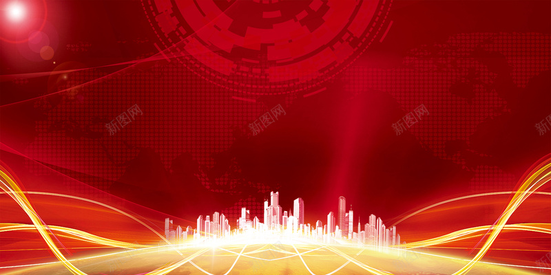 红色喜庆金色城市建筑炫光背景素材jpg设计背景_88icon https://88icon.com 喜庆 城市 建筑 红色 金色 炫光 背景 素材